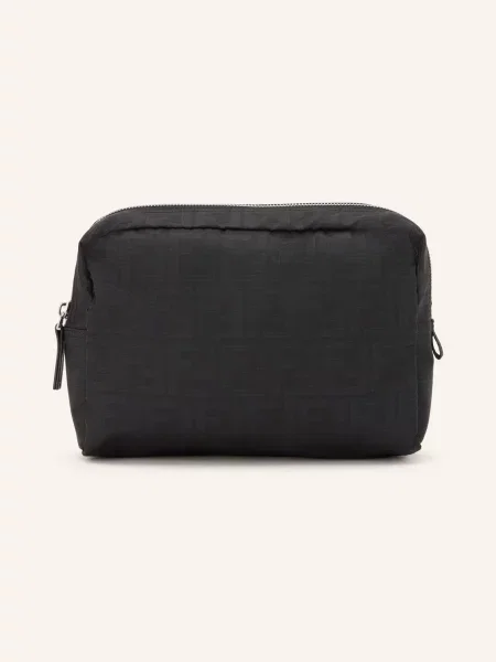 Fendi Toaletní Taška Medium Ff Light / stříbrná černá