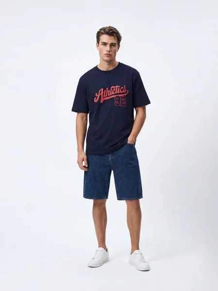 Футболка LTB Jeans темно-синій синя