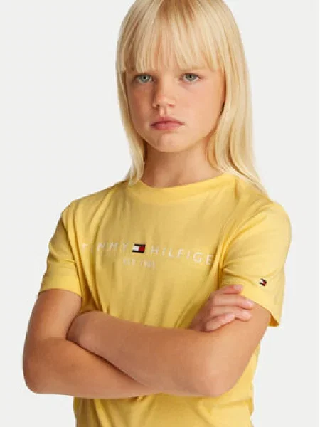 Dětské tričko Tommy Hilfiger žluté