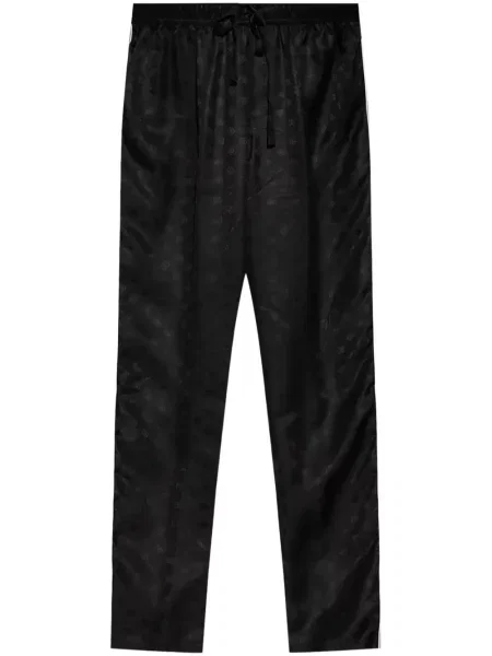 Pantaloni Dolce & Gabbana de mătase negru