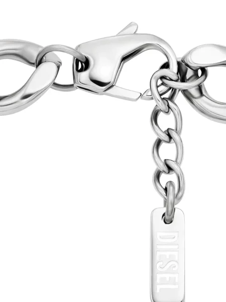 DIESEL Zapestnica srebrna