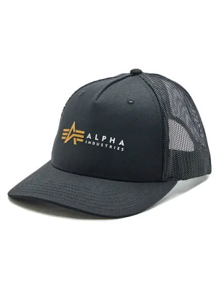 Alpha Industries Baseball sapka Label fekete