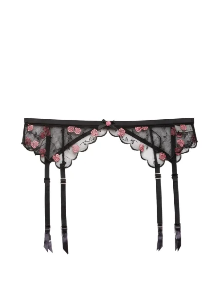 Колан Fleur Du Mal бродиран черно