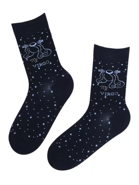 Sokisahtel Κάλτσες VIRGO constellation socks' μαύρο