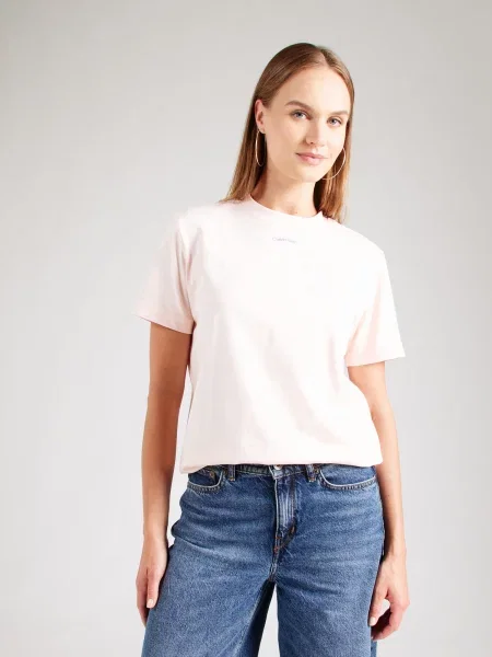 Calvin Klein Jeans Tričko CLASSIC tmavofialová / pastelovo ružová