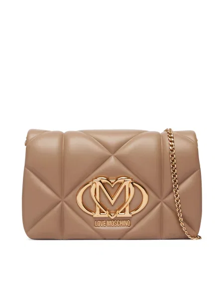 Ilgaauliai batai Love Moschino smėlinė