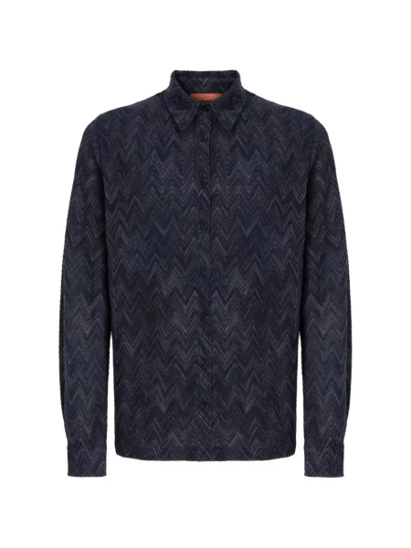 Cămașă Missoni tricotate albastru