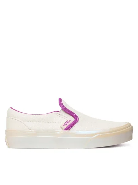 VANS Batai be raištelių Classic fuksijų balta