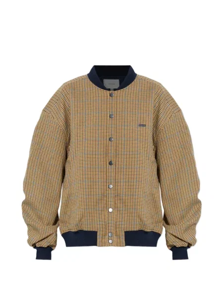 Kurtka bomber Gestuz w kratkę brązowy