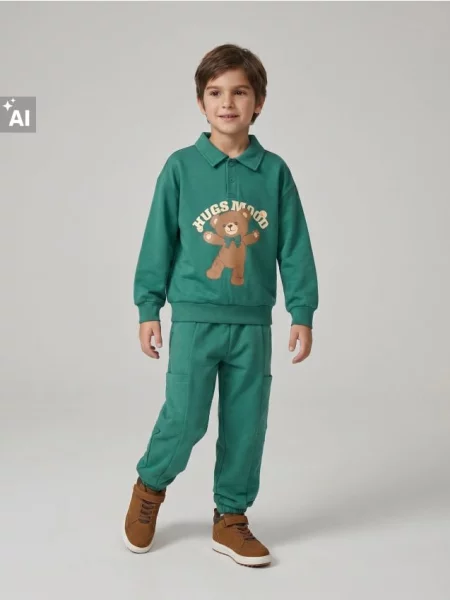 Sinsay Oversize jogger tepláky zelená