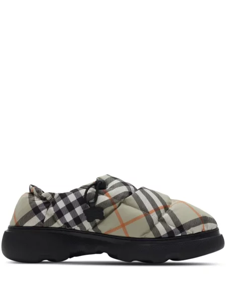 Papuci tip mules Burberry în carouri