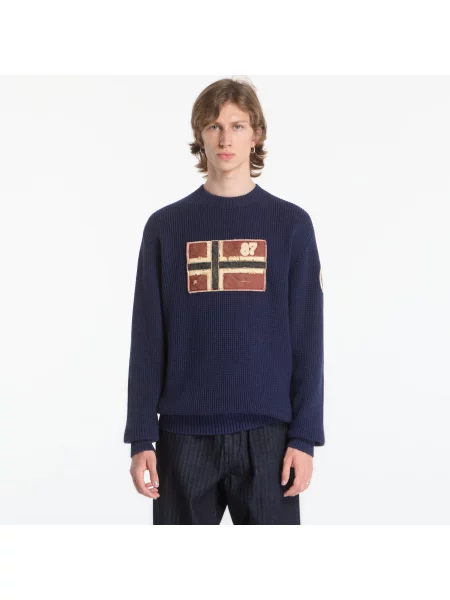 Sweter Napapijri Archive Knit Jumper Blu Marine XL