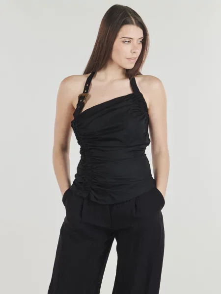 Top Versace Jeans Couture negru