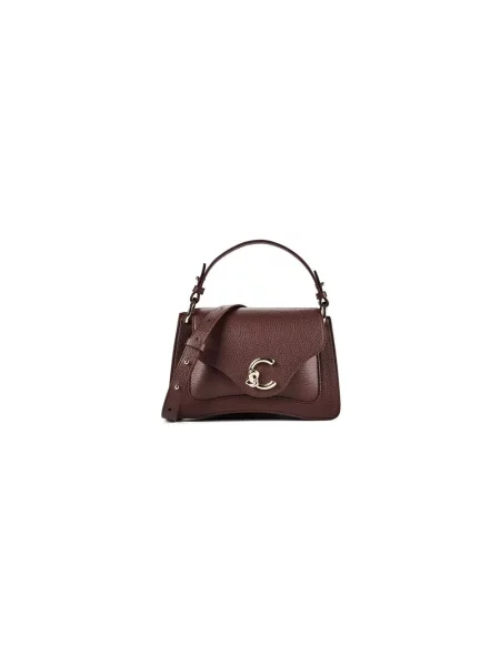 Coccinelle torebka crossbody skórzana brązowa