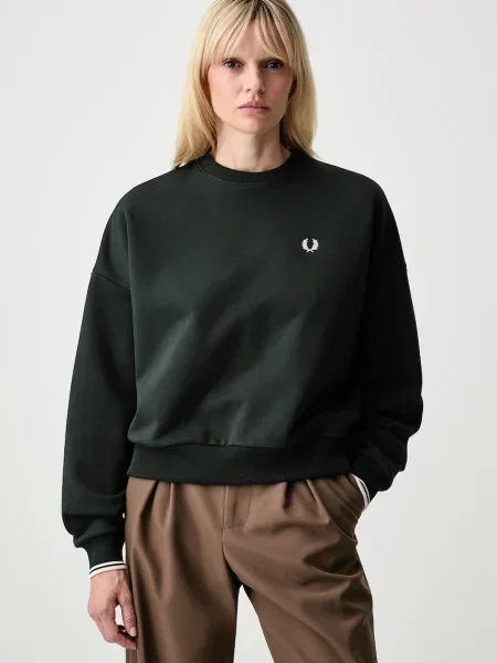 Fred Perry bluza oversize zielona