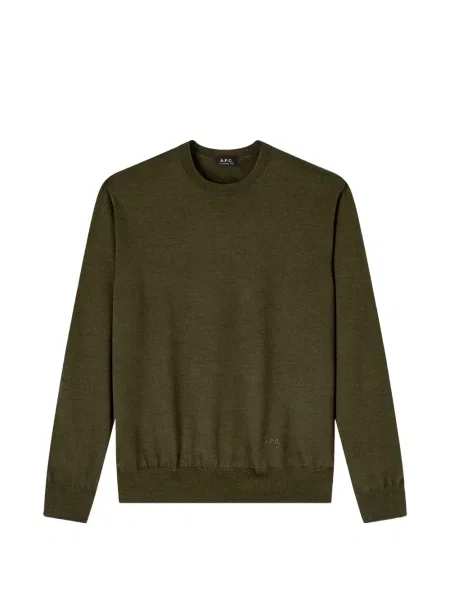 Sweter A.p.c. wełniany zielony