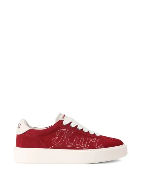 Sneakerși Kurt Geiger London cu broderie retro roșu