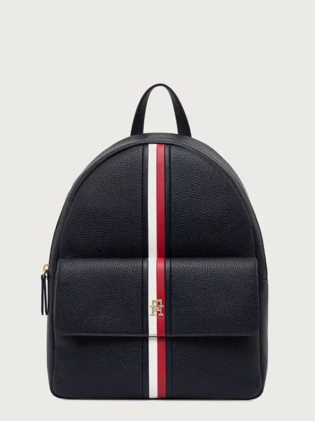 TOMMY HILFIGER Rucsac albastru marin / roșu alb