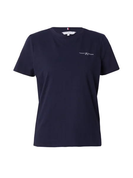 TOMMY HILFIGER Tricou bleumarin / roșu alb