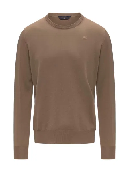 K-Way Svetr K-WAY SEBASTIEN MERINO PULLOVER Maglieria světle hnědá
