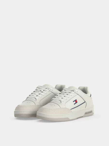 Кожаные повседневные кроссовки Tommy Hilfiger белые