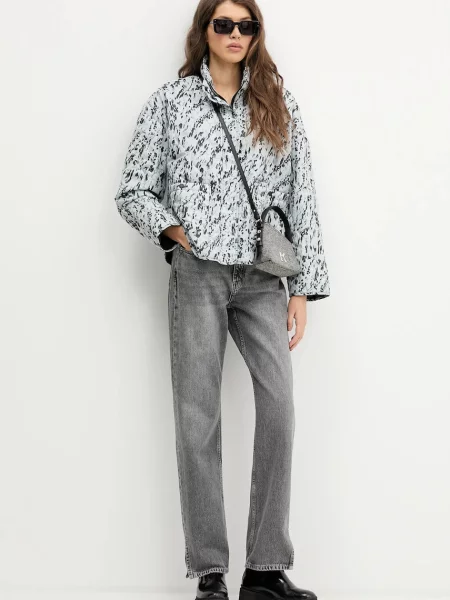 Karl Lagerfeld Jeans kurtka przejściowa oversize niebieski