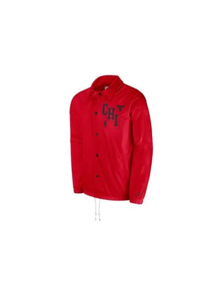 Kurtka uniwersalna Nike Nba Chicago Bulls Coach's czerwona