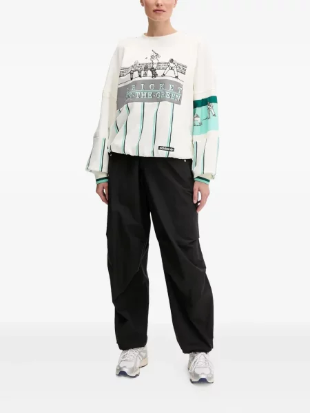 Кожени маратонки Adidas Terrex на райета с принт розово