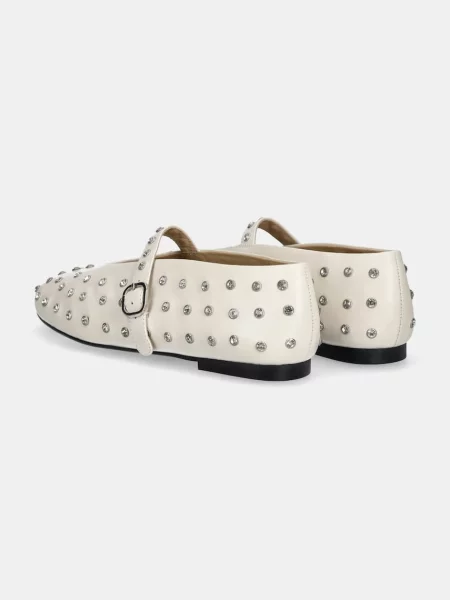Answear Lab balerini de piele alb