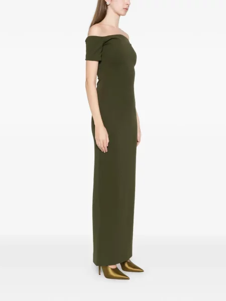 Rochie maxi Solace London de costum verde