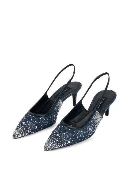 Pantofi cu toc Philipp Plein albastru