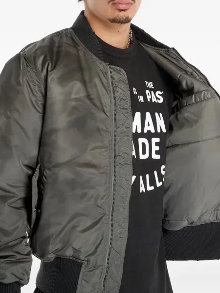 Geacă bomber Alpha Industries zdrențuiți gri