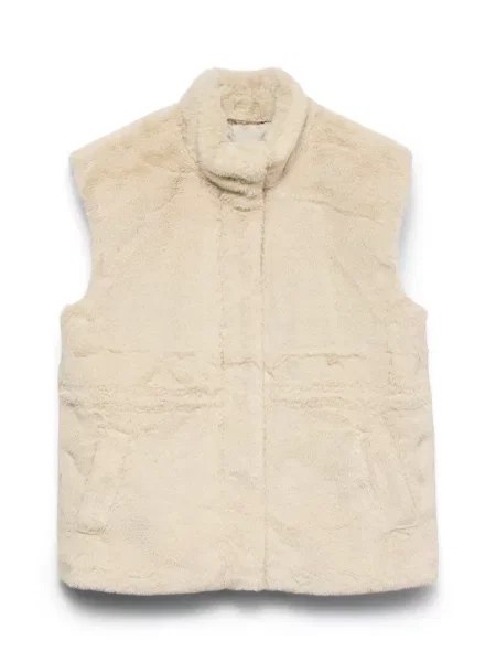 VERO MODA Vestă ecru