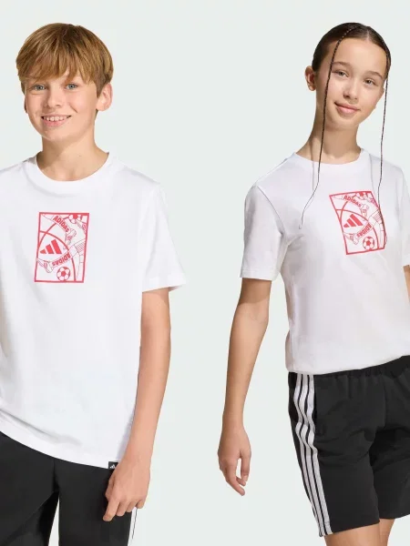 Дитяча Футболка adidas комбінований верх білий