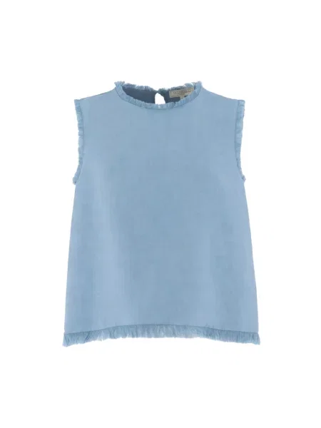 Bluzka Antonelli Firenze bez rękawów niebieska