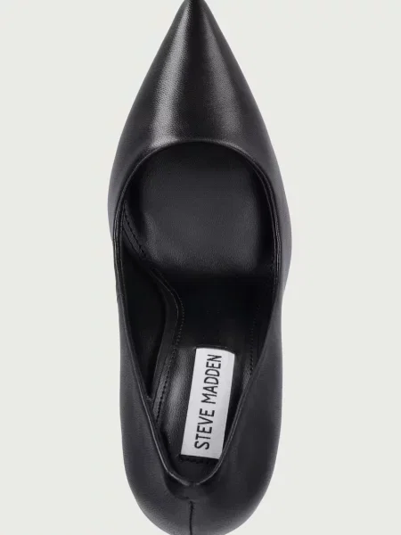 Bőr tűsarkú körömcipő Steve Madden fekete