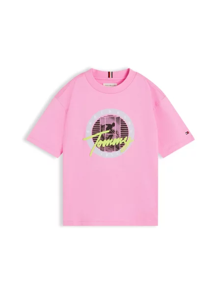 Tommy Hilfiger Tričko růžová černé