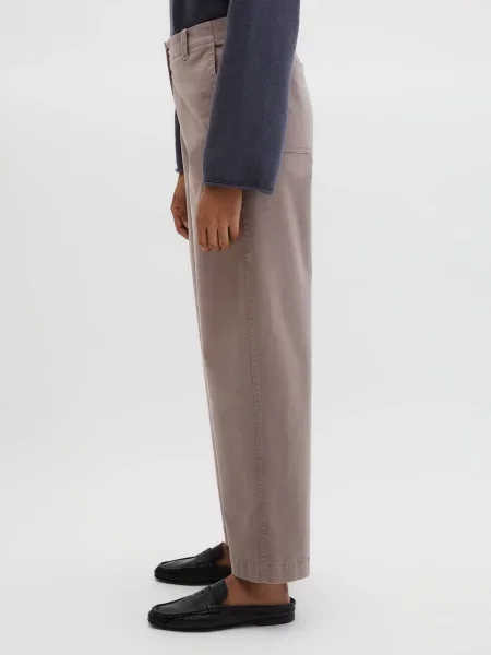 Повсякденні штани Marc O’Polo бавовна/ліоцел коричневий