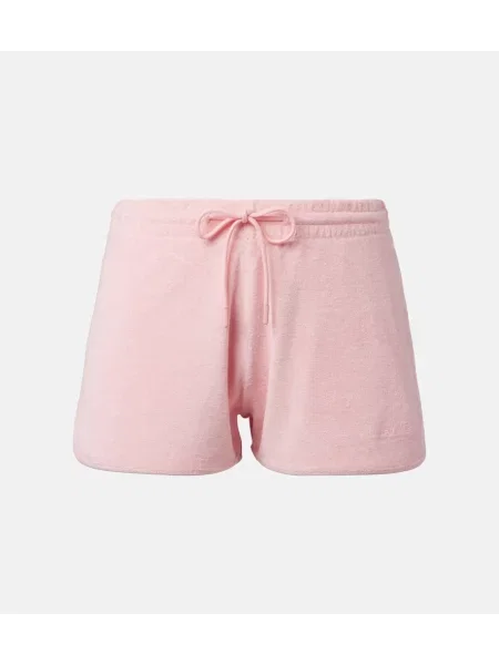 Pantaloni scurți Hunza G din material terry roz