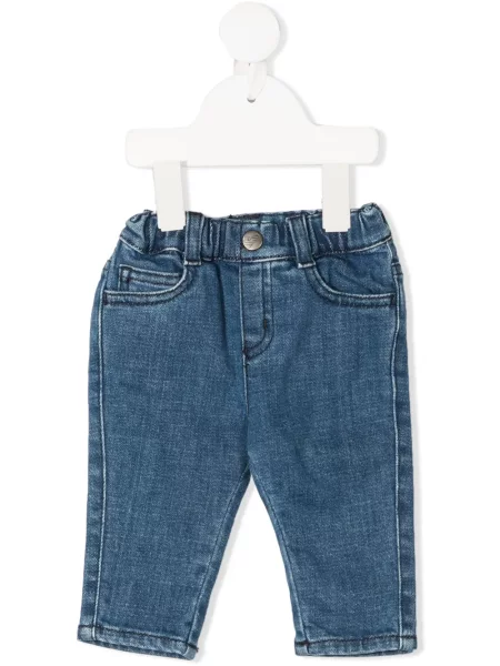 Jeansy dziecięce Emporio Armani niebieskie