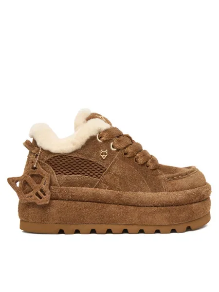 Naked Wolfe velúr sportcipő Beau Beau Tan Suede barna