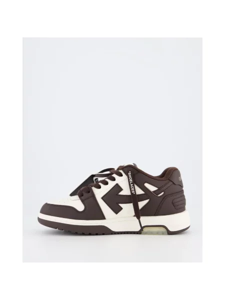 Sneakersy Off-white skórzane biznesowe białe