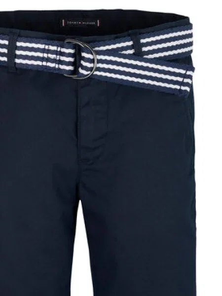 Tommy Hilfiger Medžiaginiai šortai Tamsiai mėlyna