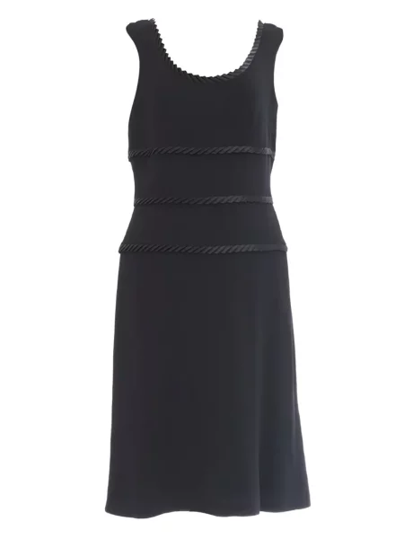 Rochie Escada de lână cu volane negru