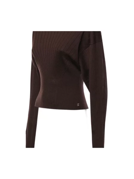 Sweter Sportmax brązowy