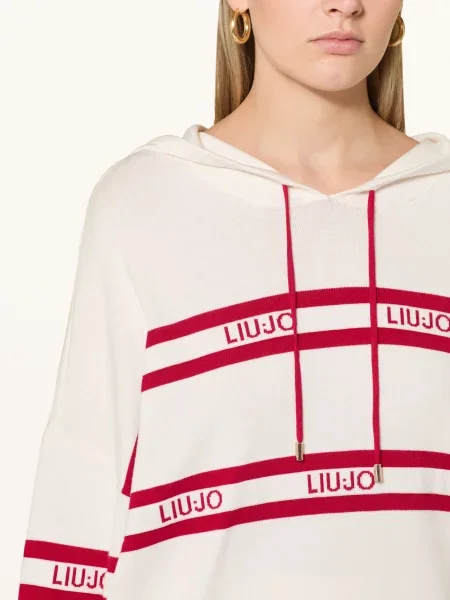 Sweter Liu Jo z logo biały