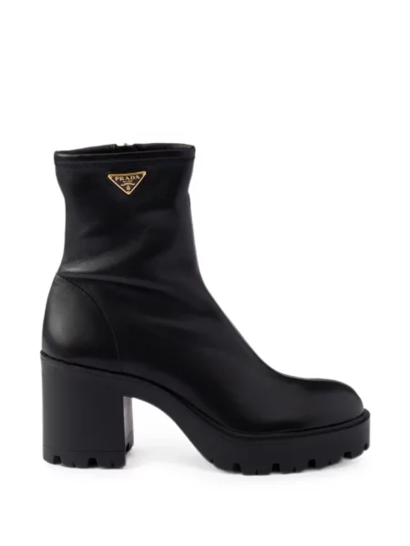 Botine Prada din piele negru