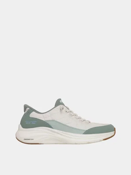 Кросівки повсякденні Skechers CONTOUR FOAM білий/блакитний текстиль/шкіра/штучна шкіра білі