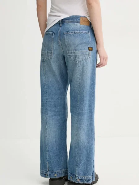 Džíny G-Star Raw medium waist modré