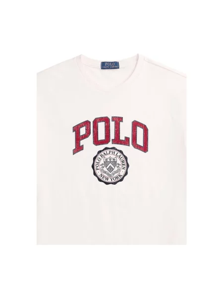 Koszulka polo Polo Ralph Lauren z logo biała